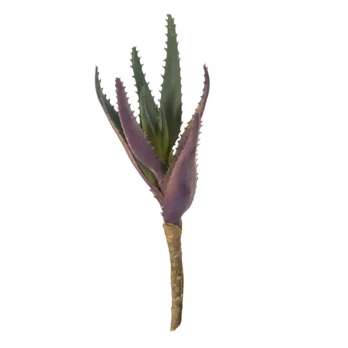 Mini aloe artificial bicolor 25. Crasas y cactus artificiales