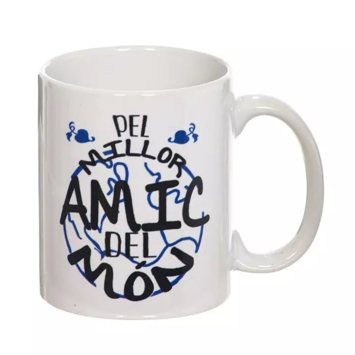 Taza 'Pel millor amic del món' L'Informal · Tazas con mensaje