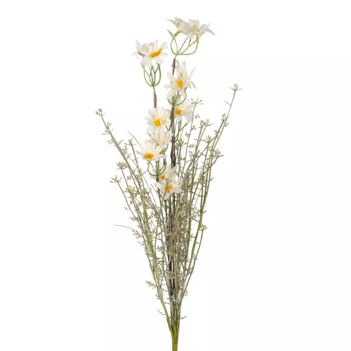 Rama artificial silvestre margaritas blanca. Flores artificiales