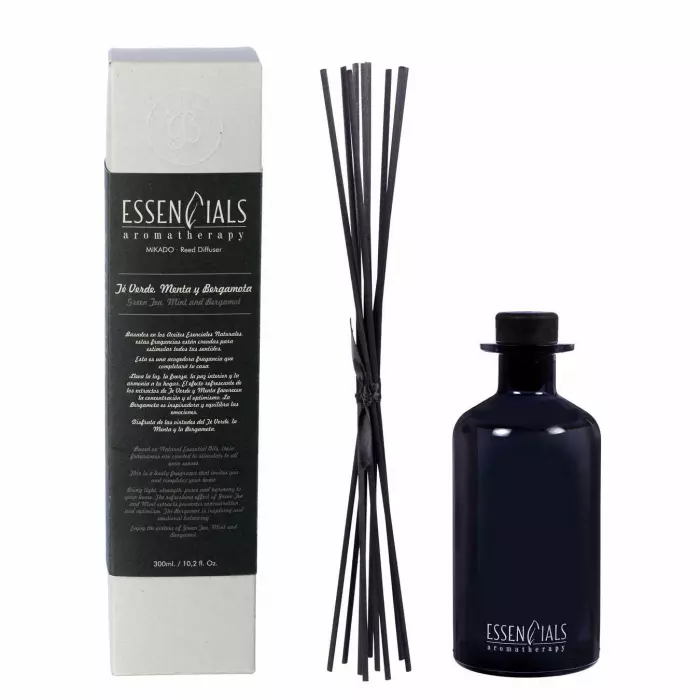 Mikado essencials aromatherapy Té Verde, Menta y Bergamota 300 ml. Ambientadores