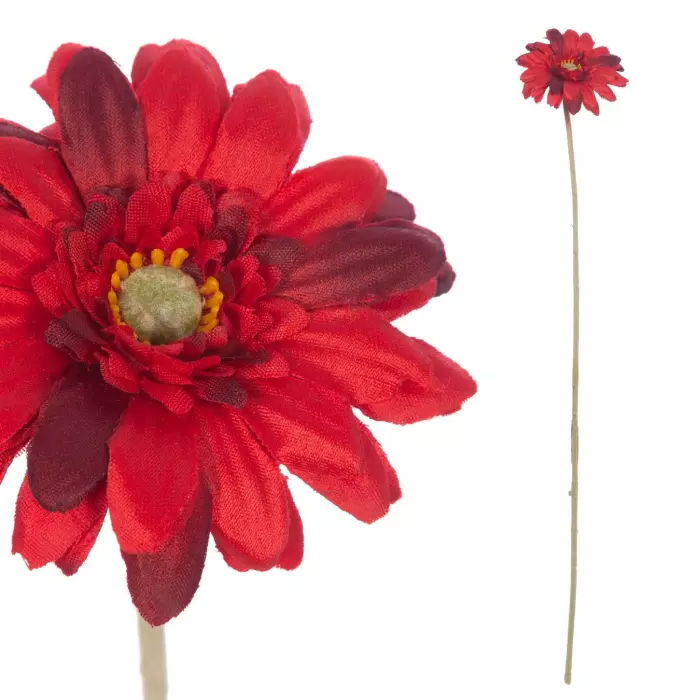 Gerbera mini artificial roja 47. Flores artificiales