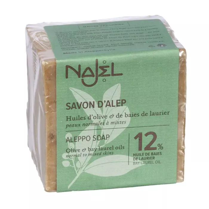 Jabón natural Alepo 12% Najel · Cosmética natural