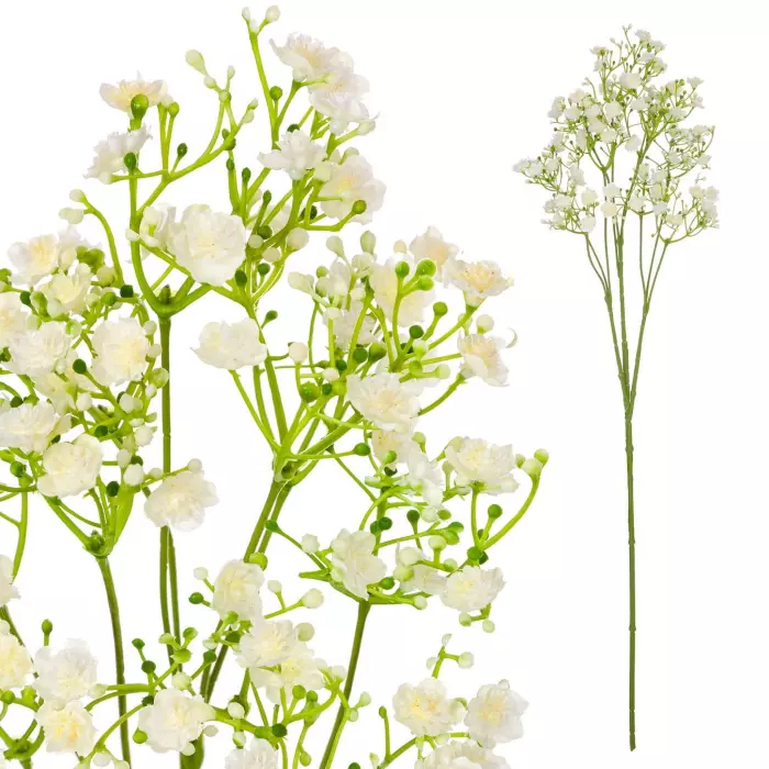 Rama artificial gypsophila blanca 70. Flores artificiales