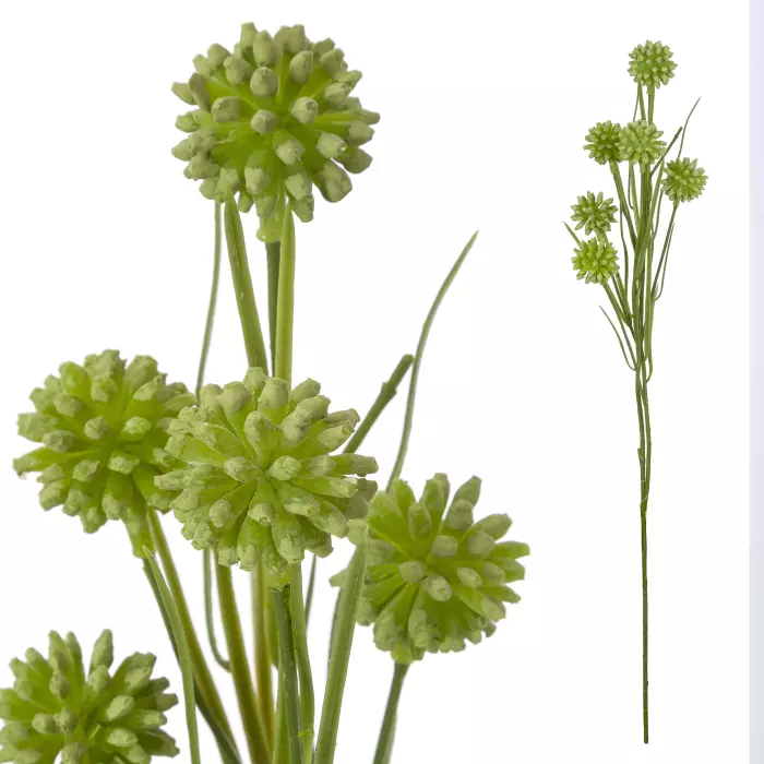 Allium artificial verde 55. Flores artificiales