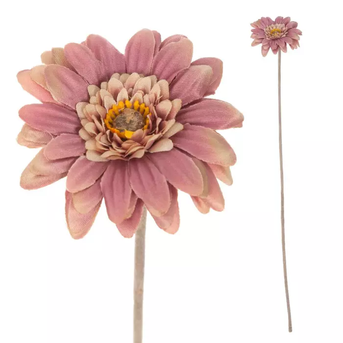 Gerbera mini artificial malva 47. Flores artificiales