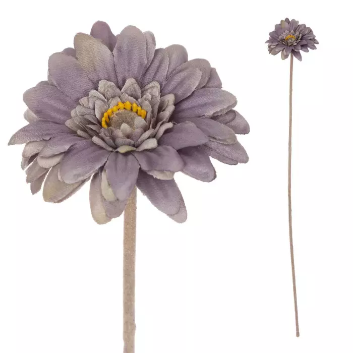 Gerbera mini artificial gris 47. Flores artificiales