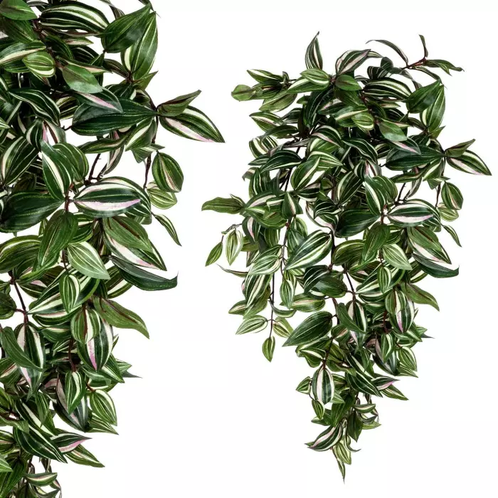 Tradescantia colgante verde 65 · Plantas colgantes artificiales