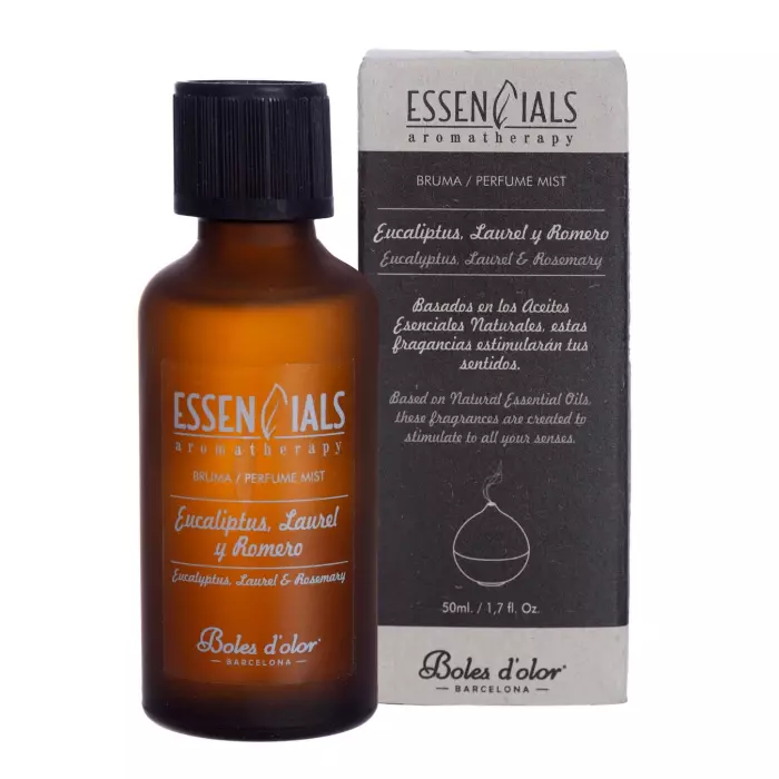 Aceite esencial Eucalipto, laurel, romero 50 ml. Brumizadores esencias