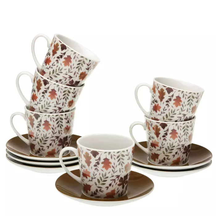 Set 6 tazas té hojas · Cocina, mesa y porta alimentos