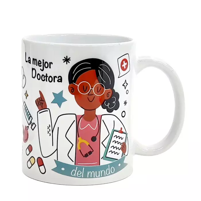 Taza oficios o profesión La mejor Doctora del mundo bloc