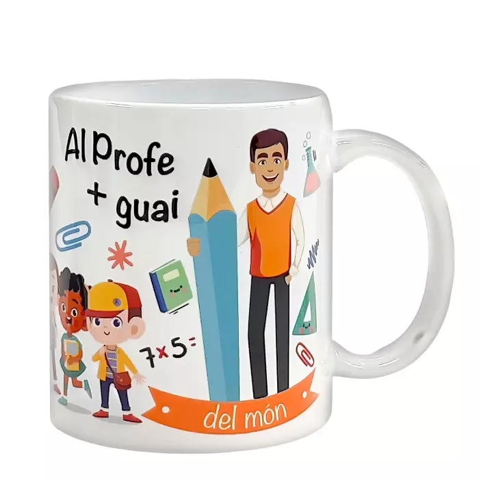 Taza oficios o profesión Al Profe + guai del món