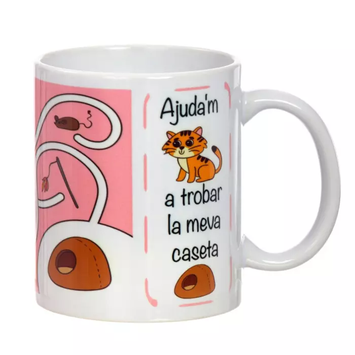 Taza con mensaje Laberint gat