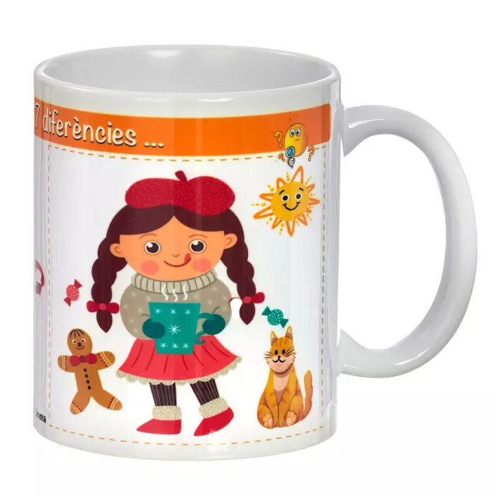 Taza con mensaje 7 diferències