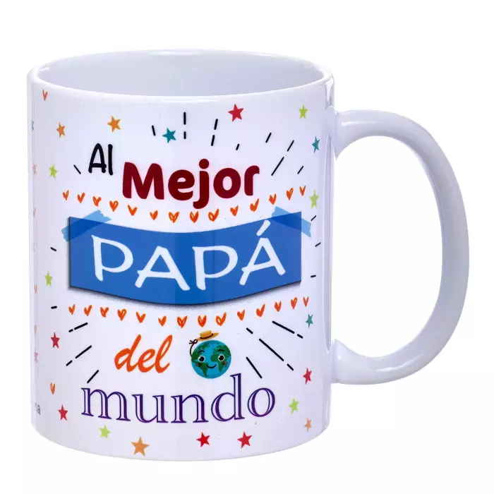 Taza con mensaje Al mejor Papá del mundo