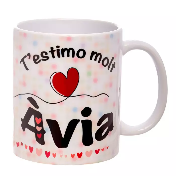 Taza con mensaje Testimo molt àvia