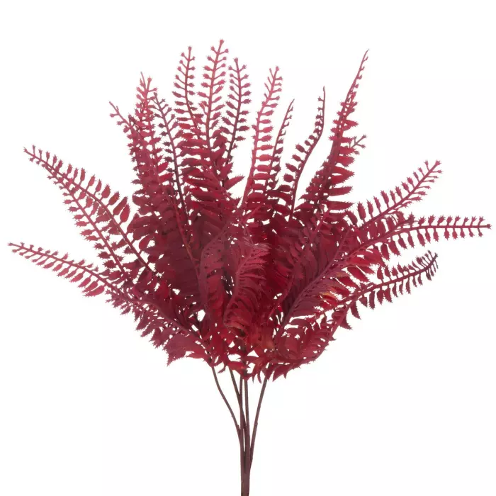 Fern artificial rojo 40. Flores artificiales