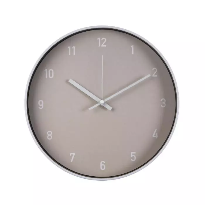 Reloj pared beige blanco 30 · Decoració y complementos