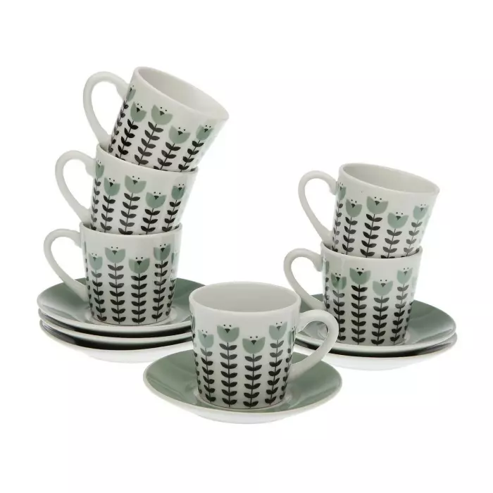 Set 6 tazas café erna