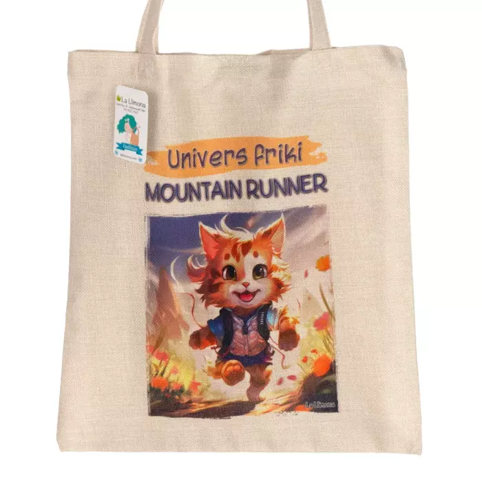 Tote bag 'Mountain Runner'. Bolsa de asas. Bolsas multiusos