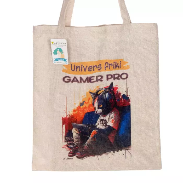 Tote bag 'Gamer Pro'. Bolsa de asas. Bolsas multiusos