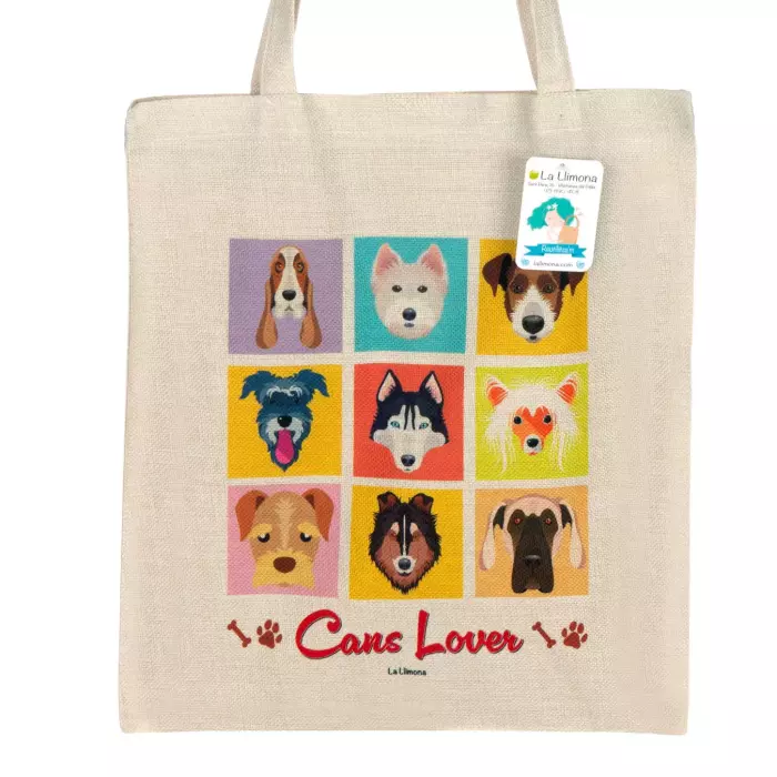 Tote bag 'Cans Lover'. Bolsa de asas. Bolsas multiusos