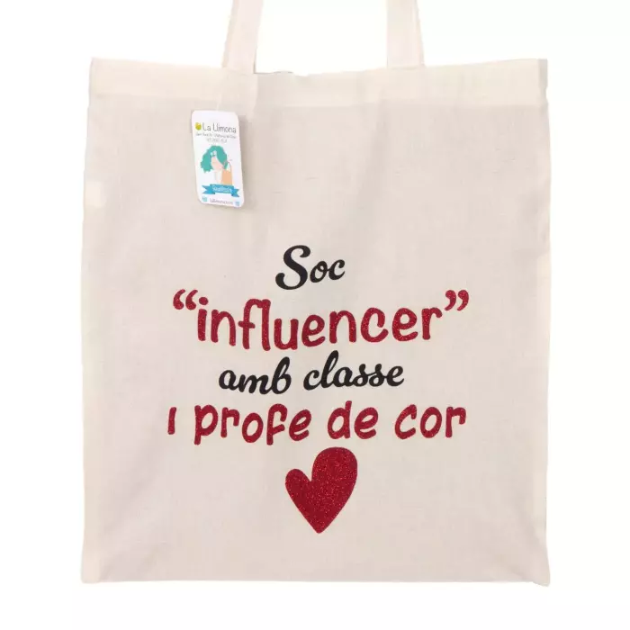 Tote bag 'Soc una influncer amb classe' Bolsa de asas Bolsas multiusos