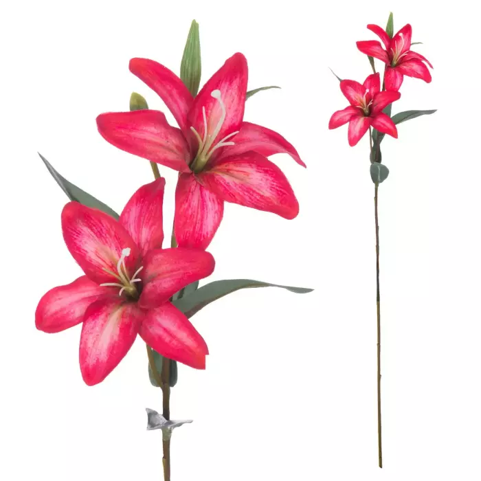 Lilium artificial rojo 69. Flores artificiales