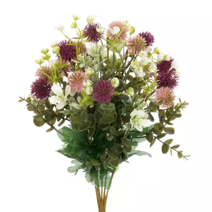 Mini ball artificial fucsia 38. Flores artificiales