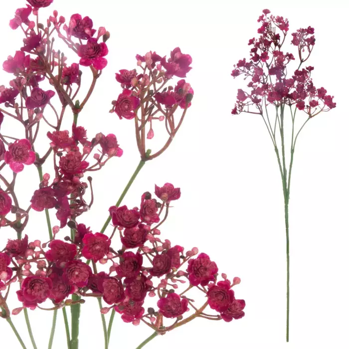 Rama artificial gypsophila burdeos 70. Flores artificiales