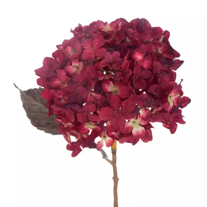 Hortensia flor artificial burdeos 54. Flores artificiales