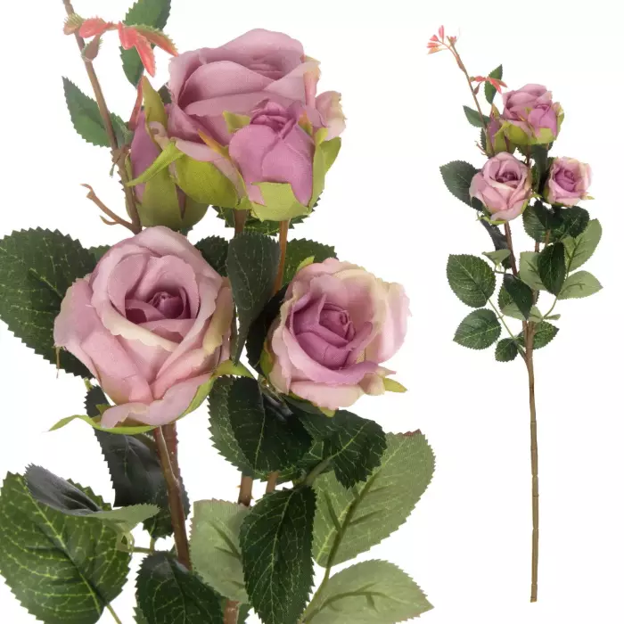 Rosas flor artificial pitiminí malva 44. Flores artificiales