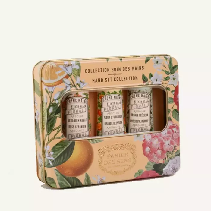 Caja crema manos Esenciales Panier des Sens atemporales florales