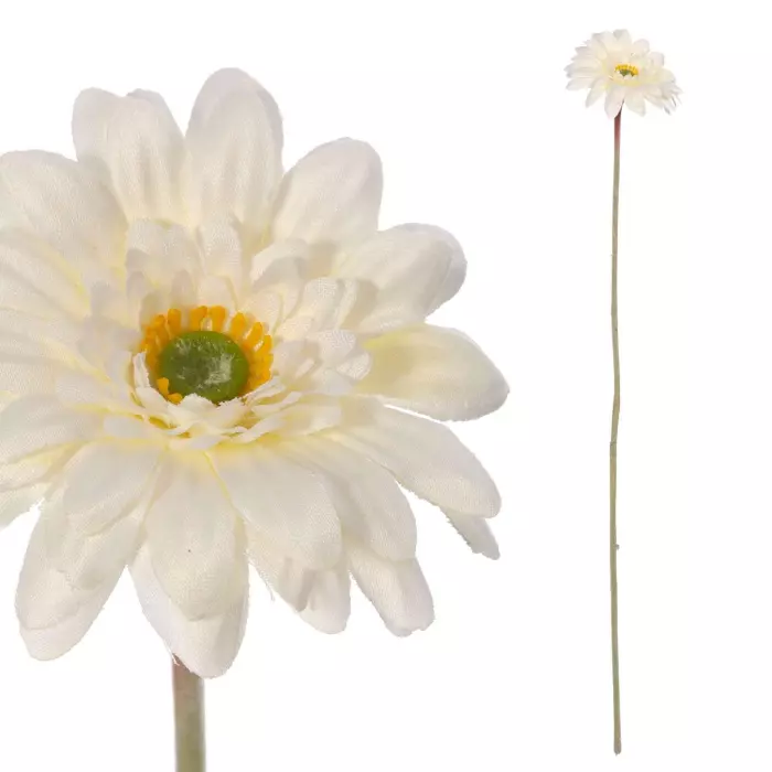 Gerbera mini artificial blanca 47. Flores artificiales