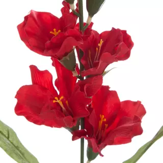 Gladiolo artificial rojo 65. Flores artificiales